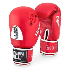 GENERICO - Guantes de Boxeo Ref Tiger Approved IBA Color Rojo 12 oz