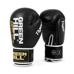 GENERICO - Guantes de Boxeo Ref Tiger Color Negro 12 0z