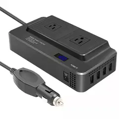 GENERICO - Inversor De Corriente Para Carro 12v A 110v Usb