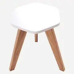 GENERICO - Mesa Auxiliar Nórdica hexagonal Pequeña