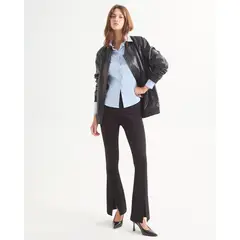 SEVEN SEVEN - Leggins Flare Con Aberturas Para Mujer Negro