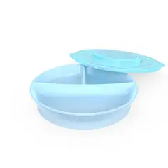 TWISTSHAKE - PLATO DIVIDIDO 6+MESES AZUL CELESTE