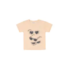 TENNIS - Camiseta amarilla con estampado de gafas para niña