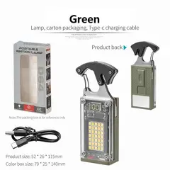 GENERICO - Linterna Multifuncional Llavero Encendedor D62