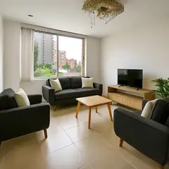 GENERICO - Juego de Sala Zafiro 3-1-1 Vintage Tela Antifluidos Gris