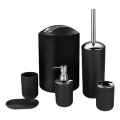 GENERICO - Set Baño 6 Piezas Dispensador Jabón Hogar Aseo Organizador