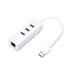 TP LINK - Hub Usb 3.0 2 en 1: 3 Usb + 1 Ethernet Gigabit, Tp-link Ue330