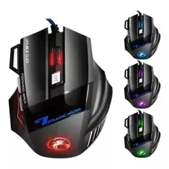 GENERICO - Mouse Gamer Jiexin X7 Negro