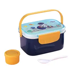 GENERICO - Lonchera Porta Comida Infantil Térmica + Set de Cubiertos para Niños