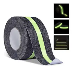 GENERICO - Cinta Antideslizante Fotoluminiscente 50mm X 5m Reflectiva