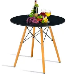 ONE PIXEL - Mesa Eames Redonda De Madera Estilo Minimalista Moderna