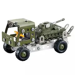 JUGANDO Y EDUCANDO - Juego Didáctico De Construcción Carro 133 Piezas Para Niños