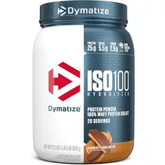 DYMATIZE - ISO 100 20 Servicios Chocolate Mantequilla de Mani -