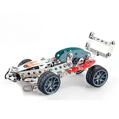 JUGANDO Y EDUCANDO - Juego Didáctico De Construcción Carro 146 Piezas Para Niños