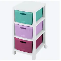 RIMAX - Cajonero Fique 3 Gavetas Tricolor Niña