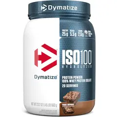 DYMATIZE - ISO 100 20 Servicios Brownie -