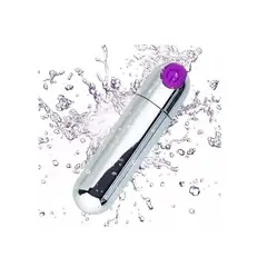 GENERICO - Bala Vibradora Recargable USB Plateada