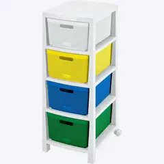 RIMAX - Cajonero Fique 4 Gavetas Tricolor Niño