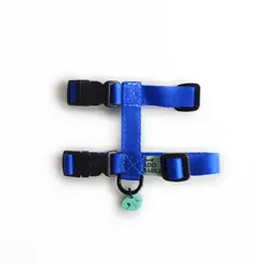 WAWAW - Arnés para gato unicolor adorable azul rey