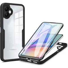 GENERICO - Estuche Protector Case Funda 2 En 1 Full 360 Para Samsung A05 Negro