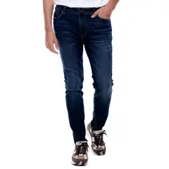 COLOR BLUE - Oakland/Skinny Fit Jeans Tono Oscuro
