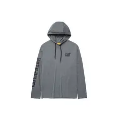 CAT - Buzo Hombre UPF HOODED BANNER L/ Gris