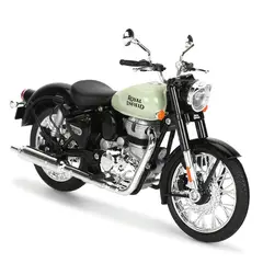 MAISTO - Royal Enfield Classic 350 Modelo a Escala 1-12 - Verde