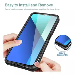 GENERICO - Estuche Protector Funda 2 En 1 360 Para Redmi note 13 pro 4G / 14S Lila
