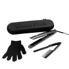 GENERICO - PLANCHA PROFESIONAL SLP 1075 CON GUANTE Y PEINE MAS ESTUCHE