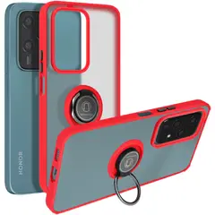 GENERICO - Funda Estuche Anti Golpes Mate Compatible Honor 200 Lite Rojo