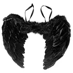 GENERICO - Alas de ángel en negro con correas elásticas