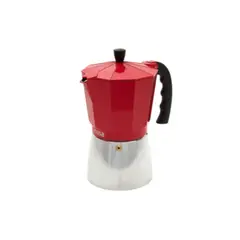 IMUSA - Cafetera Italiana ESPRESSO de 9 tazas Roja