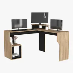 RTA DESIGN - Escritorio En L Danom Fresno Europeo y Wengue