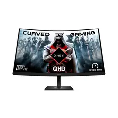 HP - Monitor OMEN 32C Gamer 315 Pulgadas QHD Curvo Negro