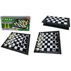 MAZUGI - Ajedrez Juego Mesa Magnético 20x20 Cm Imantado Estratégico