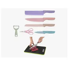 INNOVA - Tabla De Picar Descongela Todo En 1 Cocina Con Cuchillos Incluidos