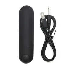 GENERICO - Bala Vibradora Recargable USB Negro