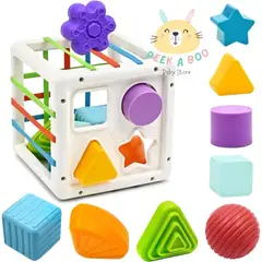 GENERICO - Juguete Cubo Didáctico De Clasificación Montessori Para Bebe