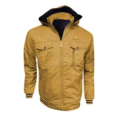 MODA EN CIRCUITO - Chaqueta Impermeable Para Hombre Mostaza