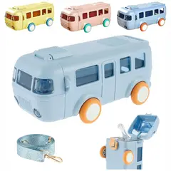 GENERICO - Botella Para El Agua En Forma De Autobus Para Niños 17 Onzas