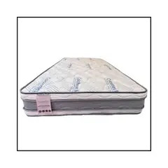 GENERICO - Colchón Doble Firmeza Media Resortado 140x190 + protector + almohada