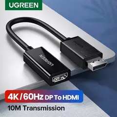 UGREEN - Cable Adaptador Displayport Dp Macho A Hdmi 4k Hembra