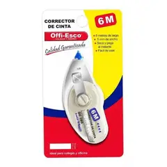 OFFI ESCO - Cinta Correctora x2 5 MM X 6 Metros OE-260 Offi-Esco