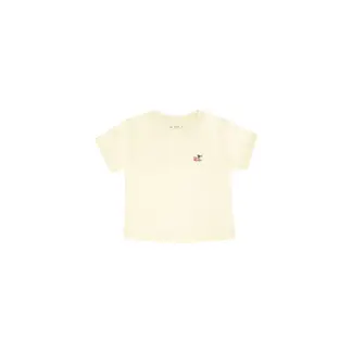 TENNIS - Camiseta básica con bordado de patineta para niña