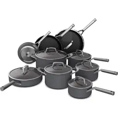 NINJA - Set de Ollas y Sartenes Ninja, Antiadherente, 16 Piezas, C39900