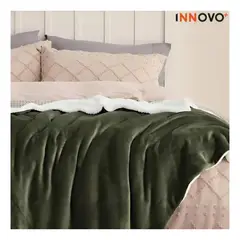 INNOVA - Combo Cobija Térmica Doble Faz + Lámpara 3 Tonos Táctil + Obsequio