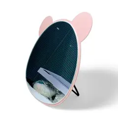 YOYOSO - ESPEJO DE MESA DE METAL ROSADO - OSO