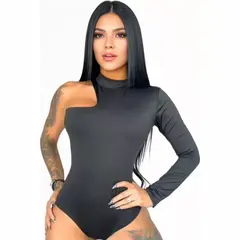 RAINBOW MODA - Blusa Body Mujer Manga Larga Elastico Juvenil