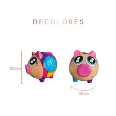 GENERICO - Alcancia en barro Colores, Marranitas pintadas a mano