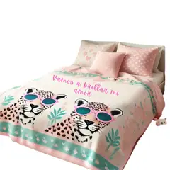 GENERICO - Cobija termica estampada jaguar